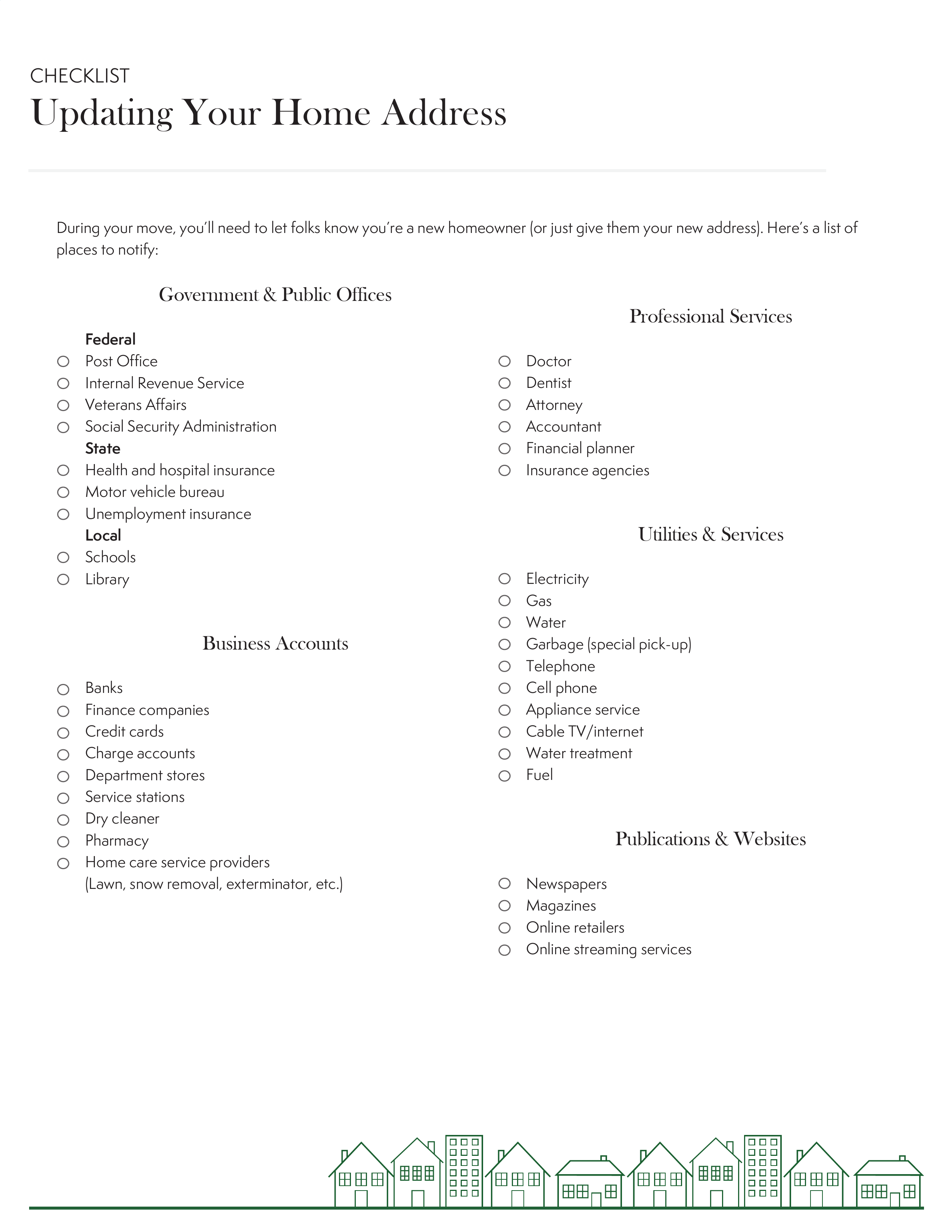 Updating Home Address pg 20